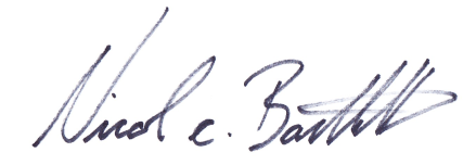 Nicole C. Bartlett Signature